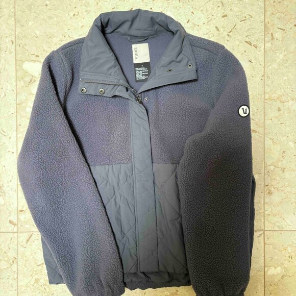 NWT - Vuori Highlands Sherpa Jacket - Azure Blue - Women's Size Small - Picture 6 of 8